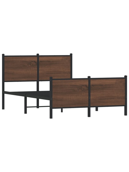 METALLIST VOODIRAAM ILMA MADRATSITA PRUUN TAMM 137X190 CM
