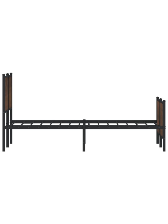 METALLIST VOODIRAAM ILMA MADRATSITA PRUUN TAMM 137X190 CM