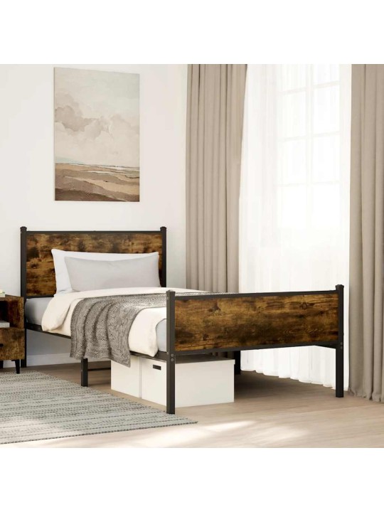 METALLIST VOODIRAAM ILMA MADRATSITA SUITSUTATUD TAMM 107X203 CM