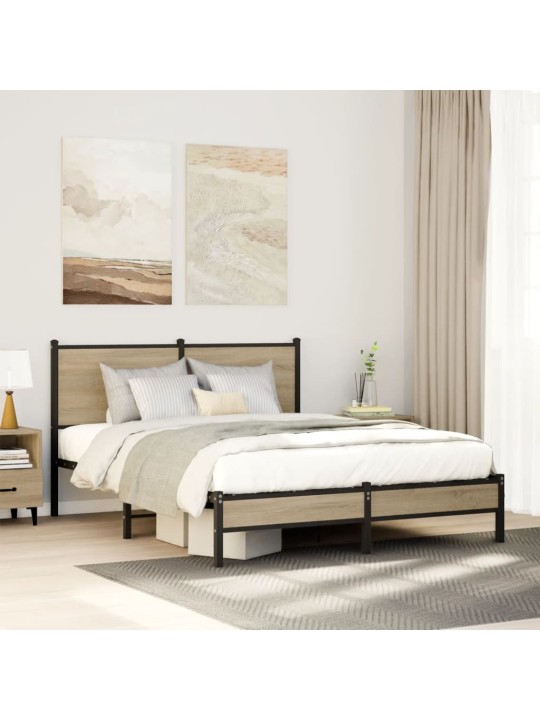 METALLIST VOODIRAAM ILMA MADRATSITA SONOMA TAMM 137X190 CM