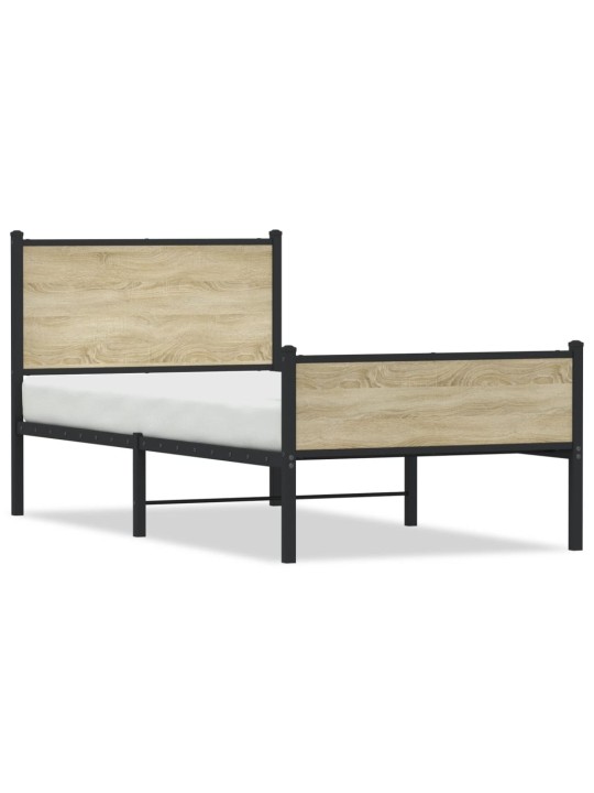METALLIST VOODIRAAM ILMA MADRATSITA SONOMA TAMM 100X190 CM