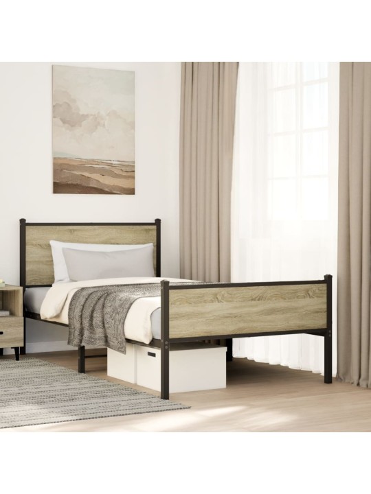 METALLIST VOODIRAAM ILMA MADRATSITA SONOMA TAMM 100X190 CM
