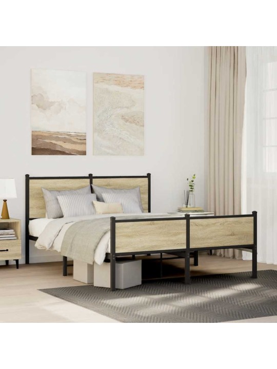 METALLIST VOODIRAAM ILMA MADRATSITA SONOMA TAMM 137X190 CM