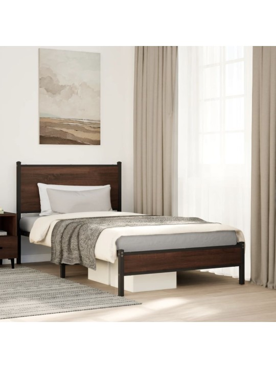 METALLIST VOODIRAAM ILMA MADRATSITA PRUUN TAMM 107X203 CM