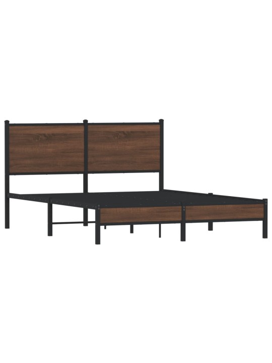 METALLIST VOODIRAAM ILMA MADRATSITA PRUUN TAMM 137X190 CM