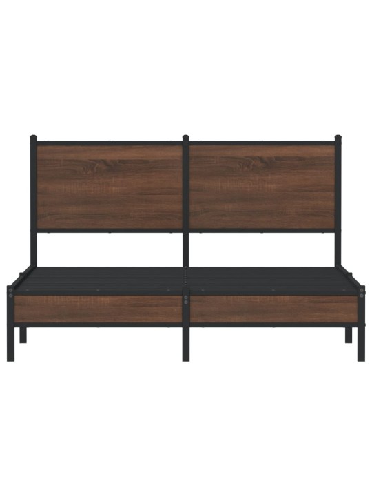 METALLIST VOODIRAAM ILMA MADRATSITA PRUUN TAMM 137X190 CM