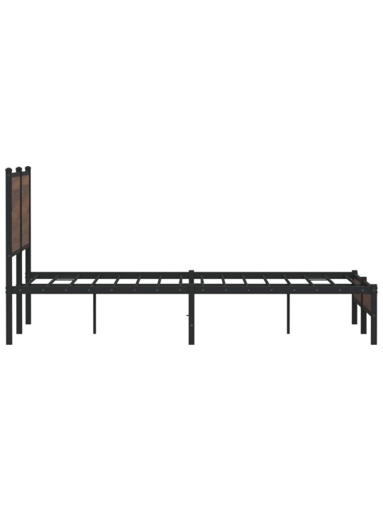 METALLIST VOODIRAAM ILMA MADRATSITA PRUUN TAMM 137X190 CM