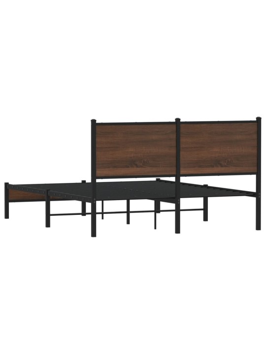 METALLIST VOODIRAAM ILMA MADRATSITA PRUUN TAMM 137X190 CM