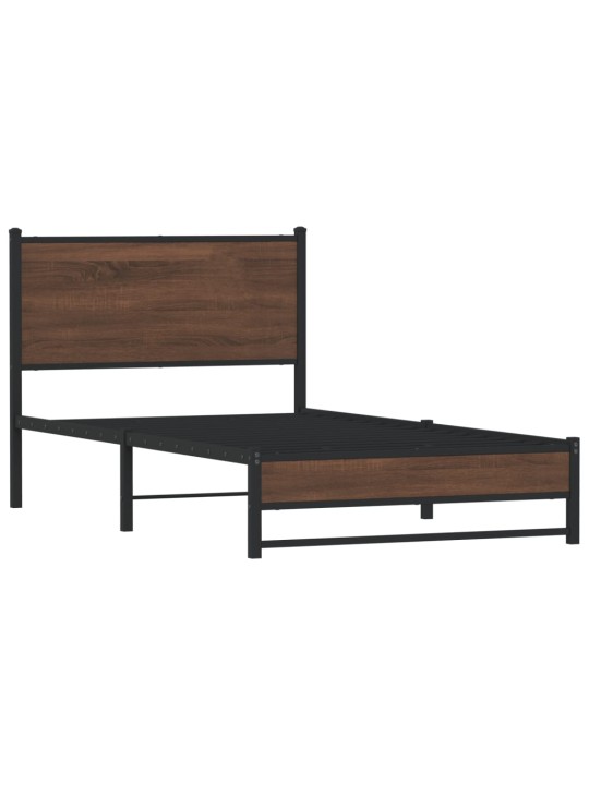 METALLIST VOODIRAAM ILMA MADRATSITA PRUUN TAMM 107X203 CM