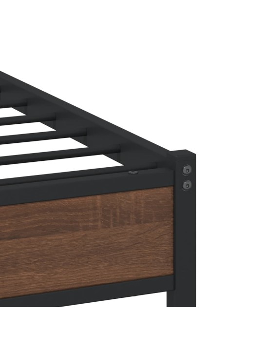 METALLIST VOODIRAAM ILMA MADRATSITA PRUUN TAMM 107X203 CM