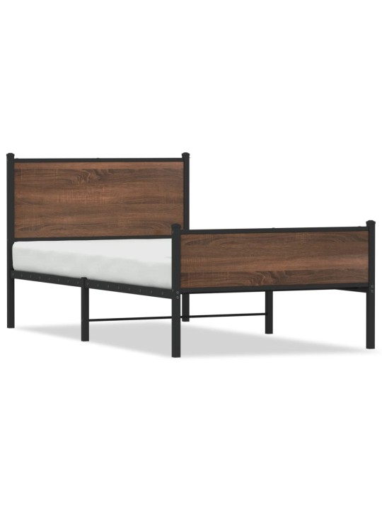 METALLIST VOODIRAAM ILMA MADRATSITA PRUUN TAMM 107X203 CM
