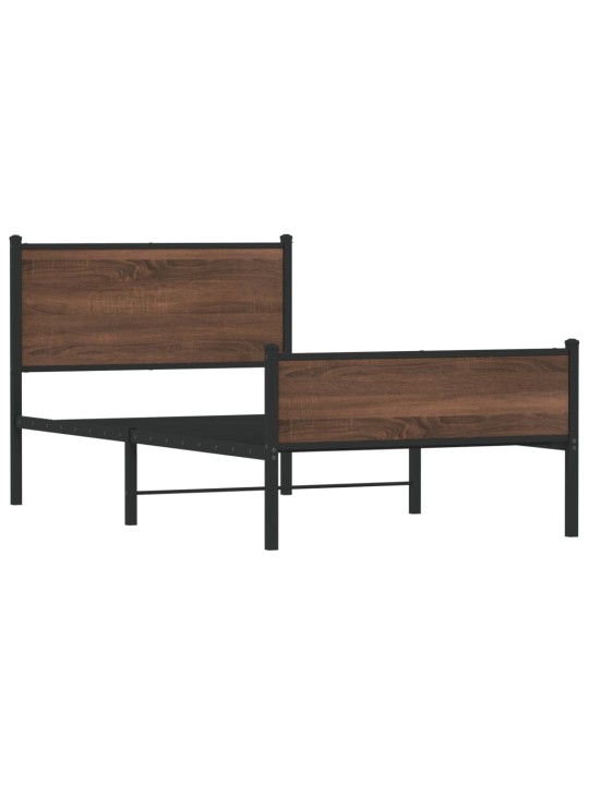 METALLIST VOODIRAAM ILMA MADRATSITA PRUUN TAMM 107X203 CM