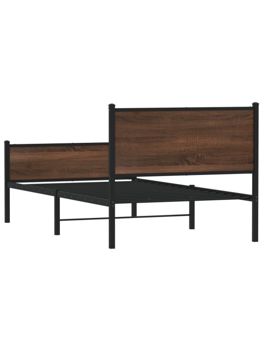 METALLIST VOODIRAAM ILMA MADRATSITA PRUUN TAMM 107X203 CM