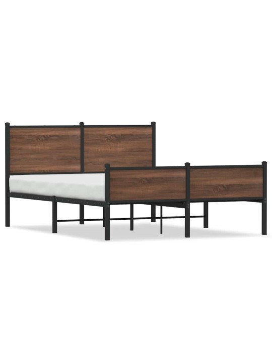 METALLIST VOODIRAAM ILMA MADRATSITA PRUUN TAMM 137X190 CM