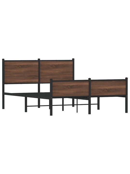 METALLIST VOODIRAAM ILMA MADRATSITA PRUUN TAMM 137X190 CM