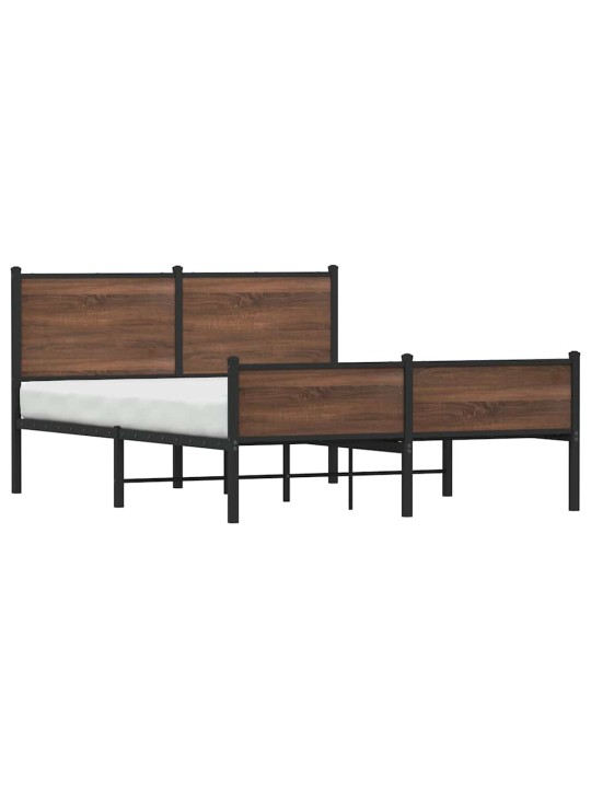 METALLIST VOODIRAAM ILMA MADRATSITA PRUUN TAMM 137X190 CM