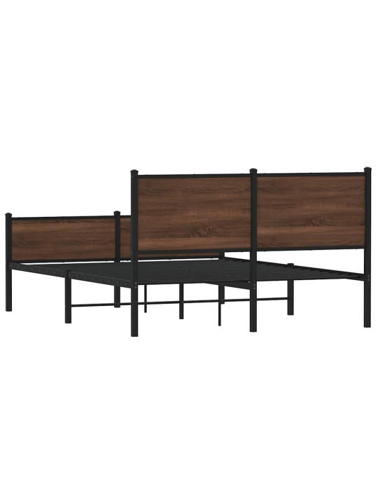 METALLIST VOODIRAAM ILMA MADRATSITA PRUUN TAMM 137X190 CM