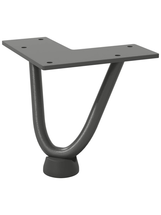 JUUKSENÕELJALAD KOHVILAUALE, 4 TK, ANTRATSIITHALL, 10 CM, TÄISTERAS