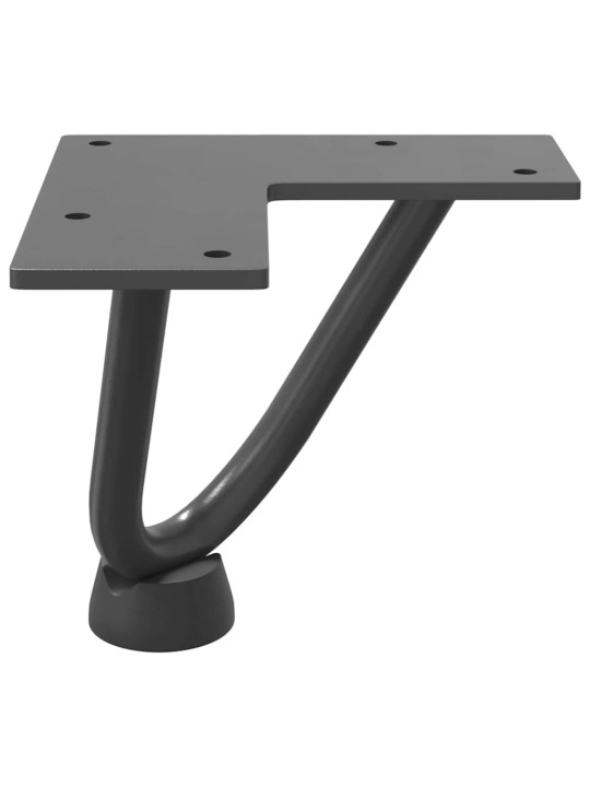 JUUKSENÕELJALAD KOHVILAUALE, 4 TK, ANTRATSIITHALL, 10 CM, TÄISTERAS