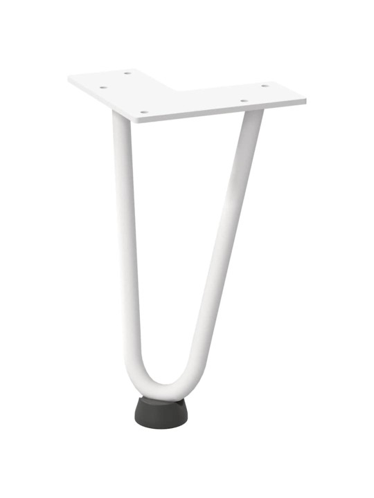 JUUKSENÕELJALAD KOHVILAUALE, 4 TK, VALGED, 20 CM, TÄISTERAS