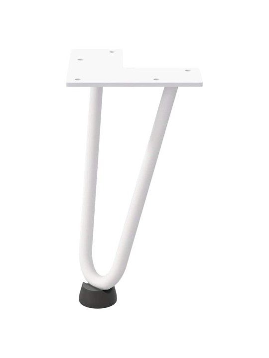 JUUKSENÕELJALAD KOHVILAUALE, 4 TK, VALGED, 20 CM, TÄISTERAS