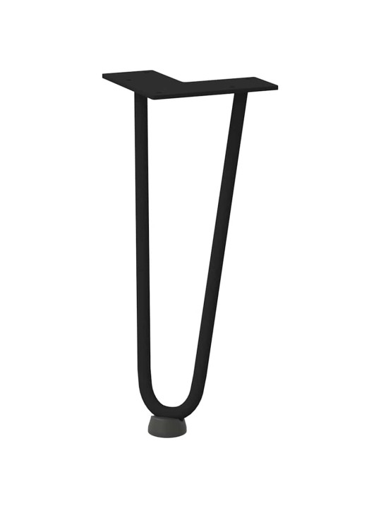 JUUKSENÕELJALAD KOHVILAUALE, 4 TK, MUSTAD, 30 CM, TÄISTERAS