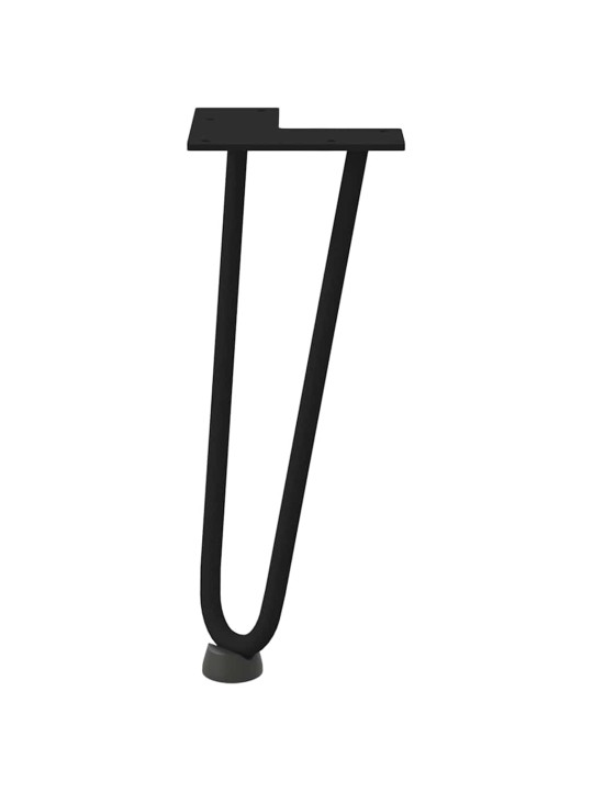 JUUKSENÕELJALAD KOHVILAUALE, 4 TK, MUSTAD, 30 CM, TÄISTERAS