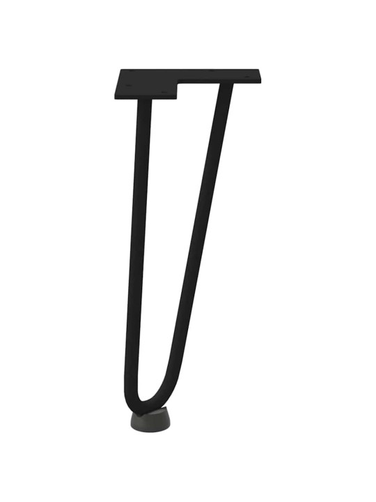 JUUKSENÕELJALAD KOHVILAUALE, 4 TK, MUSTAD, 30 CM, TÄISTERAS