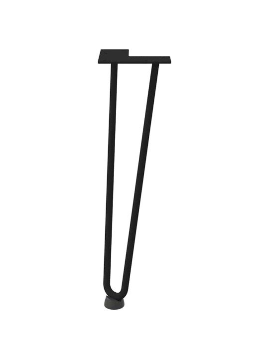 JUUKSENÕELJALAD KOHVILAUALE, 4 TK, MUSTAD, 42 CM, TÄISTERAS