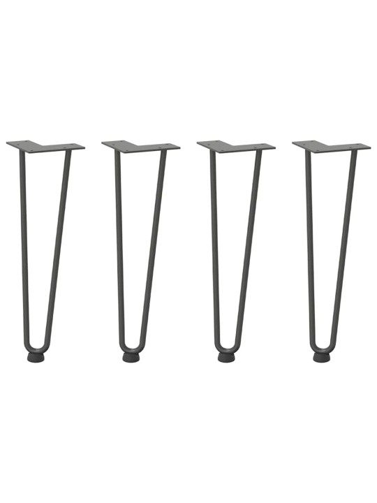 JUUKSENÕELJALAD KOHVILAUALE, 4 TK, ANTRATSIITHALL, 42 CM, TÄISTERAS