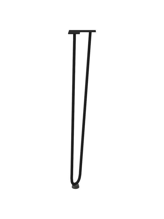 KONSOOLLAUA JUUKSENÕELJALAD 4 TK, MUSTAD, 72 CM, TÄISTERAS