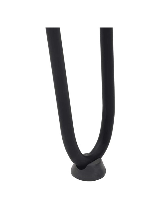 KONSOOLLAUA JUUKSENÕELJALAD 4 TK, MUSTAD, 72 CM, TÄISTERAS