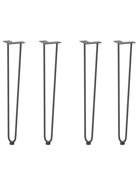 KONSOOLLAUA JUUKSENÕELJALAD 4 TK, ANTRATSIITHALL, 72 CM, TÄISTERAS