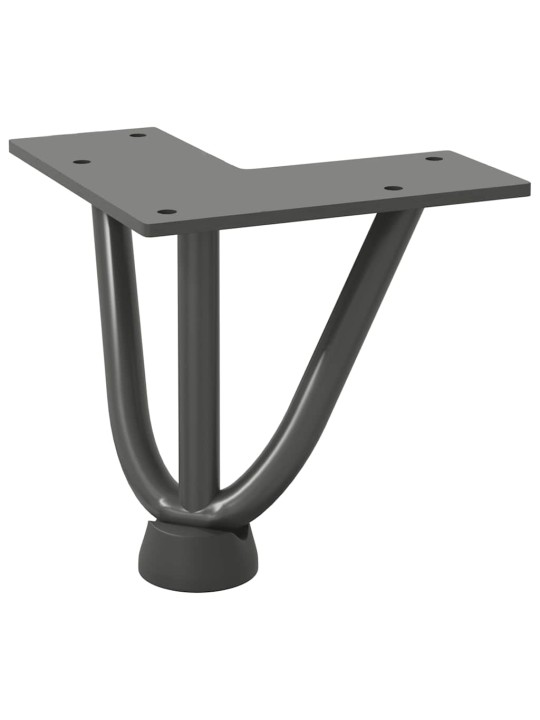 JUUKSENÕELJALAD KOHVILAUALE, 4 TK, ANTRATSIITHALL, 10 CM, TÄISTERAS