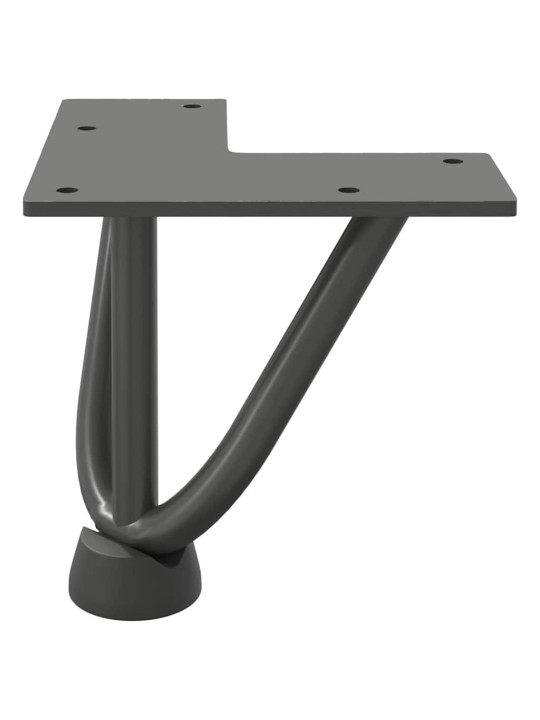 JUUKSENÕELJALAD KOHVILAUALE, 4 TK, ANTRATSIITHALL, 10 CM, TÄISTERAS