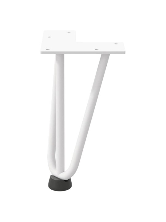 JUUKSENÕELJALAD KOHVILAUALE, 4 TK, VALGED, 20 CM, TÄISTERAS