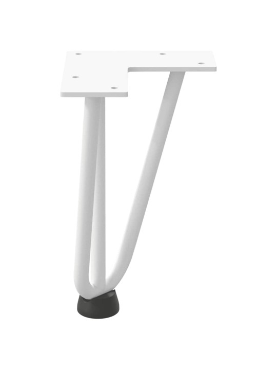 JUUKSENÕELJALAD KOHVILAUALE, 4 TK, VALGED, 20 CM, TÄISTERAS