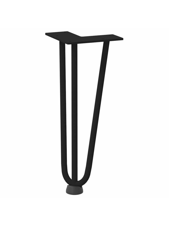 JUUKSENÕELJALAD KOHVILAUALE, 4 TK, MUSTAD, 30 CM, TÄISTERAS