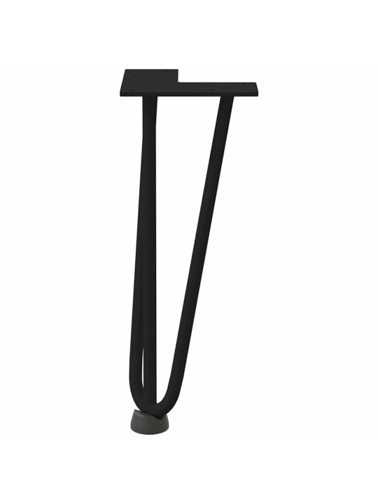 JUUKSENÕELJALAD KOHVILAUALE, 4 TK, MUSTAD, 30 CM, TÄISTERAS