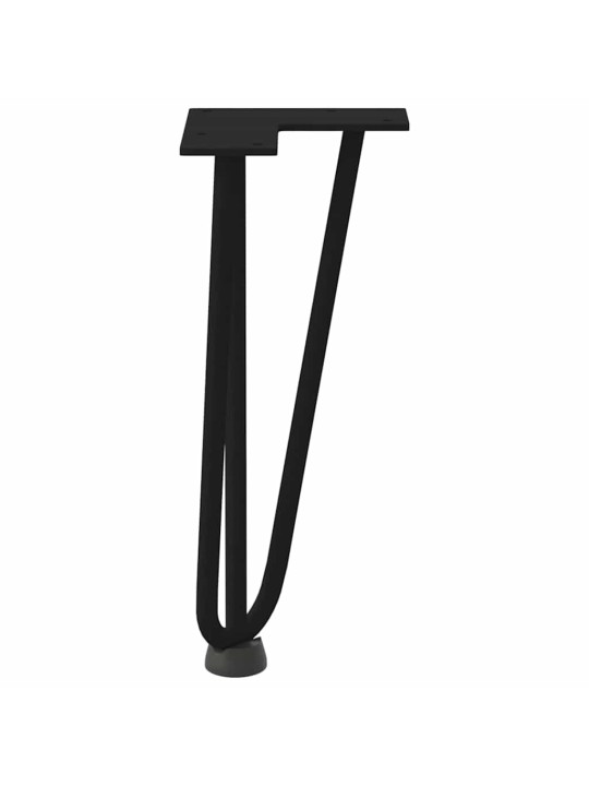 JUUKSENÕELJALAD KOHVILAUALE, 4 TK, MUSTAD, 30 CM, TÄISTERAS