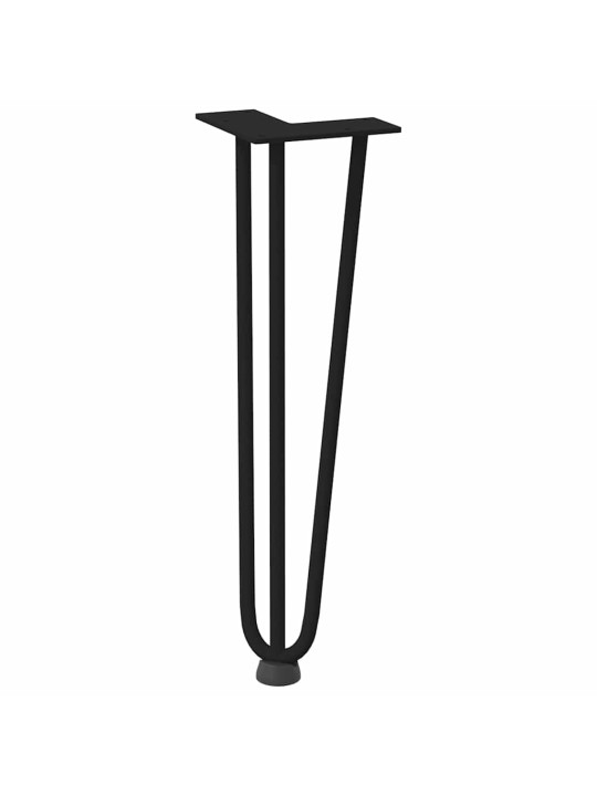 JUUKSENÕELJALAD KOHVILAUALE, 4 TK, MUSTAD, 42 CM, TÄISTERAS