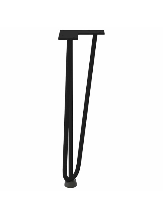 JUUKSENÕELJALAD KOHVILAUALE, 4 TK, MUSTAD, 42 CM, TÄISTERAS