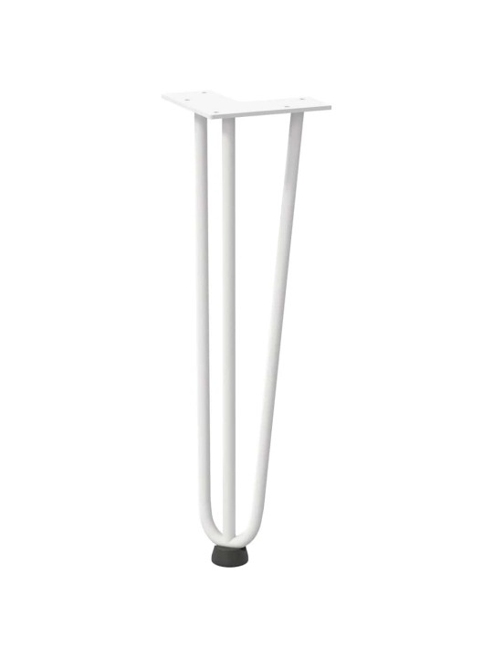 JUUKSENÕELJALAD KOHVILAUALE, 4 TK, VALGED, 42 CM, TÄISTERAS