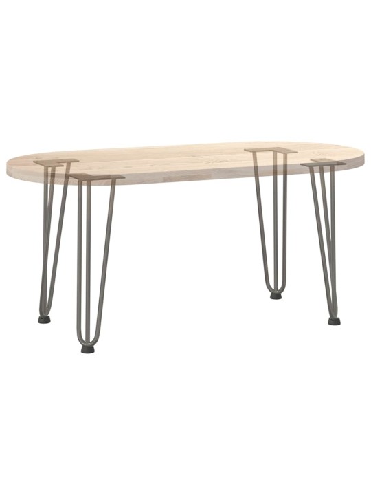 JUUKSENÕELJALAD KOHVILAUALE, 4 TK, NATURAALNE TERAS, 42 CM, TÄISTERAS