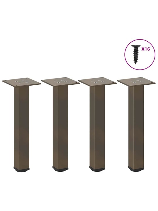 KOHVILAUA JALAD 4 TK, NATURAALNE TERAS, 30–32 CM, TERAS