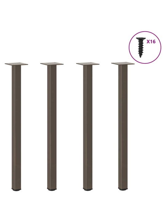 KONSOOLLAUA JALAD 4 TK, NATURAALNE TERAS, 72–74 CM, TERAS