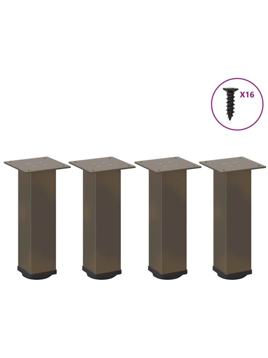 KOHVILAUA JALAD 4 TK, NATURAALNE TERAS, 30–32 CM, TERAS