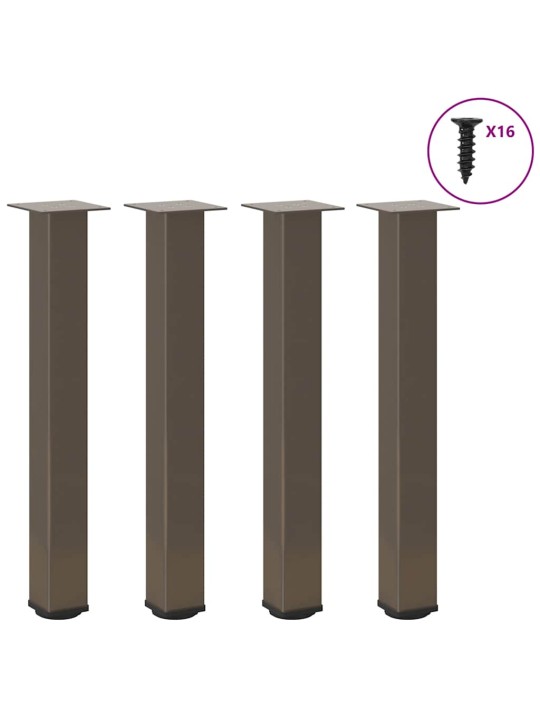 KONSOOLLAUA JALAD 4 TK, NATURAALNE TERAS, 72–74 CM, TERAS