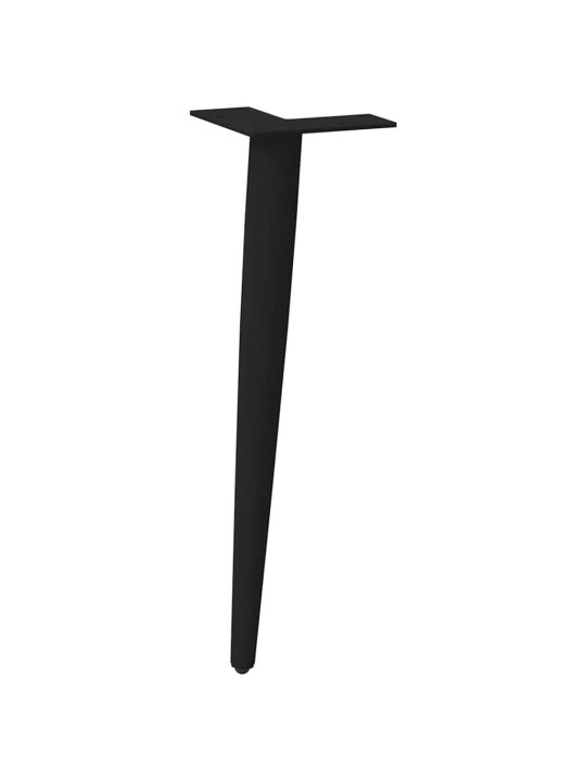 KOHVILAUA JALAD, KOONUSEKUJULISED, 4 TK, MUSTAD, 42–43 CM, TERASEST