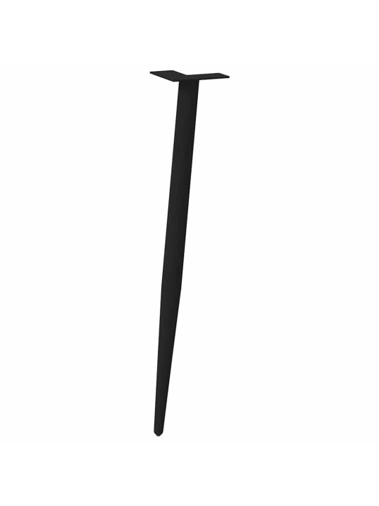 KONSOOLLAUA JALAD, KOONUSEKUJULISED, 4 TK, MUSTAD, 72–73 CM, TERASEST